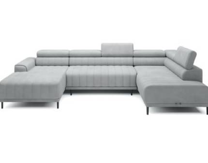 Coltar extensibil CALDO XL cu lada pentru depozitare, tetiere reglabile, personalizabil 200x342x178cm