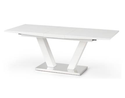 Masa extensibila VISION din MDF alb, metal alb 160-200x90xH76cm