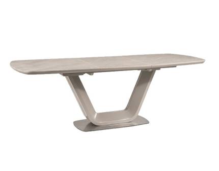 Masa extensibila ARMANI CERAMIC din MDF si ceramica grej 160-220x90xH76cm