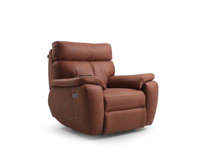 Fotoliu MAXIMO rotativ, cu recliner electric, incarcare USB integrata, confortabil, premium, peronalizabil 100x100xH100cm