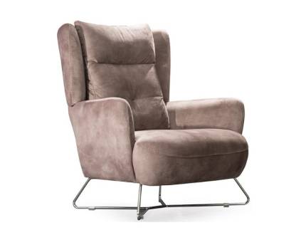 Fotoliu LORA cu picioare din metal, premium, personalizabil 90x90xH100cm