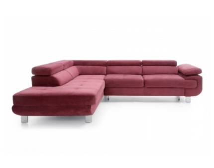 Coltar extensibil LOTOS cu lada pentru depozitare, tetiere reglabile, cotiera reglabila, personalizabil 270x230cm