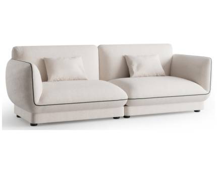 Canapea 2 locuri fixa LORETTA 250x98cm personalizabil