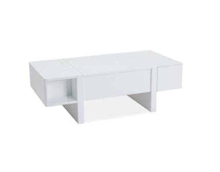 Masuta MIDO cu spatii pentru depozitare, din MDF alb 120x60xH40cm