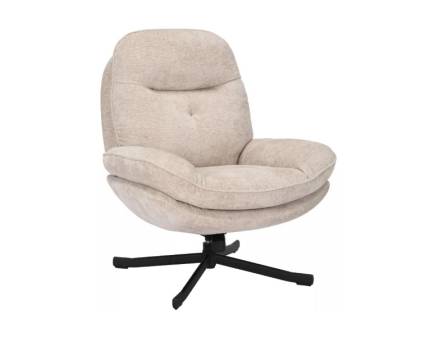 Fotoliu HARPER rotativ, confortabil, material textil 73x77xH86cm
