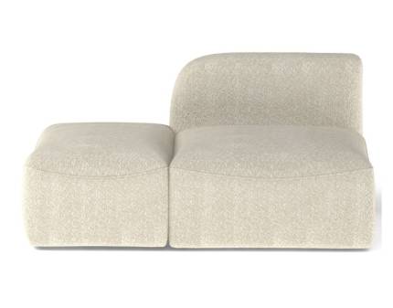 Modul sezlong stanga CANDELO 126x92cm personalizabil