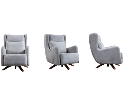 Fotoliu RIO cu picioare din lemn, premium, personalizabil 90x75x95cm