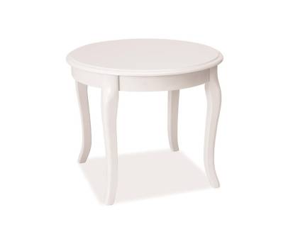 Masuta ROYAL D WHITE din MDF alb, lemn alb 0xH50cm