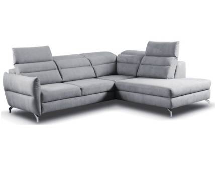 Coltar extensibil MONTALE cu lada pentru depozitare, tetiere reglabile 261x229cm