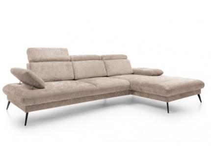 Coltar SANTI fix cu tetiere reglabile, spatar reglabil, cotiere reglabile, personalizabil 290x187cm