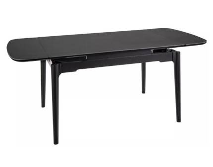 Masa extensibila SENTO BLACK din ceramica neagra, lemn negru 120-180x80xH75cm