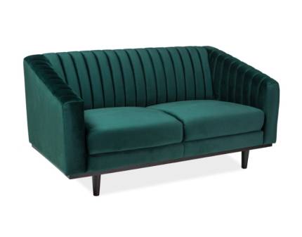 Canapea ASPREY 2 VELVET fixa, catifea verde 150x85cm