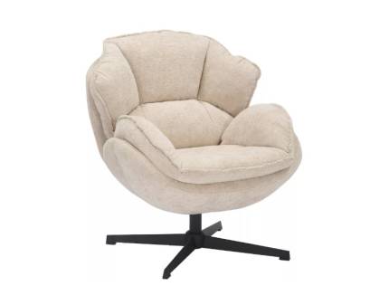 Fotoliu BETTY rotativ, cu sistem de balasare usoara, confortabil, material texil 73x77xH86cm