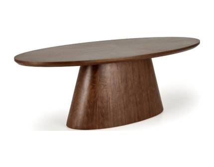 Masa VAGNER din MDF si furnir natural nuanta nucului, 220x98xH76cm
