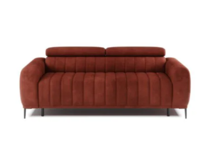 Canapea extensibila (120cm) GANDI cu tetiere reglabile, personalizabila 187x102cm