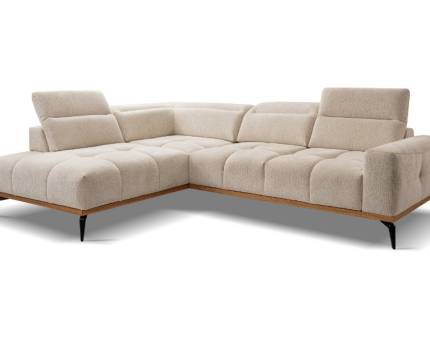 Coltar cu reglaj electric ARLES cu tetiere reglabile, spatar reglabil, personalizabil 281x214cm