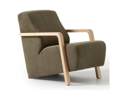 Fotoliu ORISSA-SOFA cu design minimalist, cadru din lemn, premium, personalizabil 65x95xH83cm 