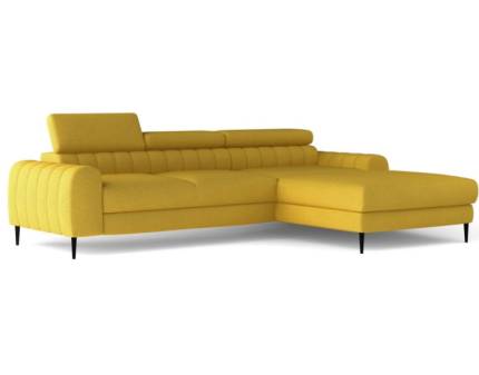 Coltar extensibil NAVAS MINI cu lada pentru depozitare, tetiere reglabile, personalizabil 240x165cm