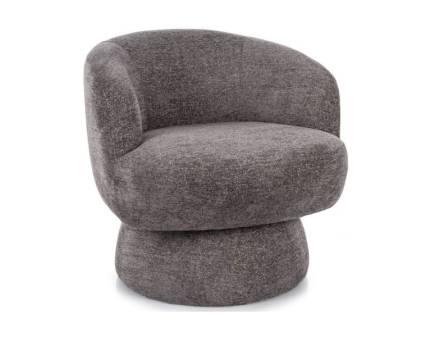 Fotoliu COSMIC RAVEN cu cadru tapitat, design minimalist si rotunjit, material textil 68x75xH70cm